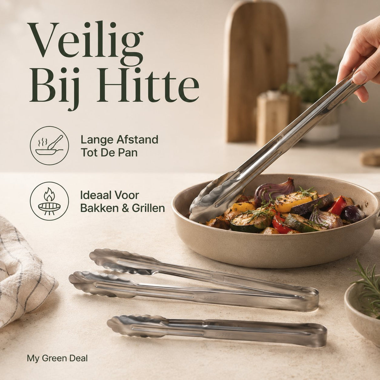 RVS premium keukentangen - My Green Deal