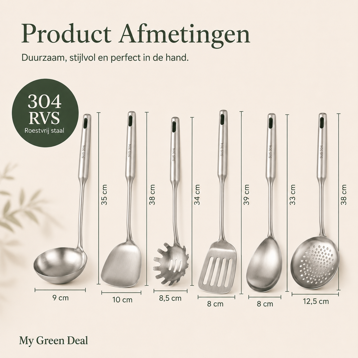 RVS Keukengerei set XL