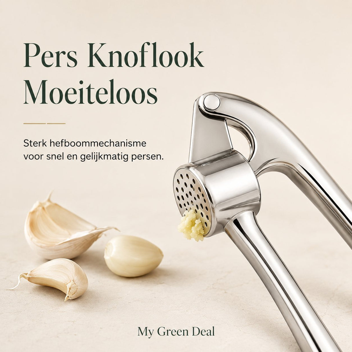 RVS Knoflookpers - My Green Deal