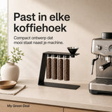 RVS koffieboonhouder zwart - My Green Deal