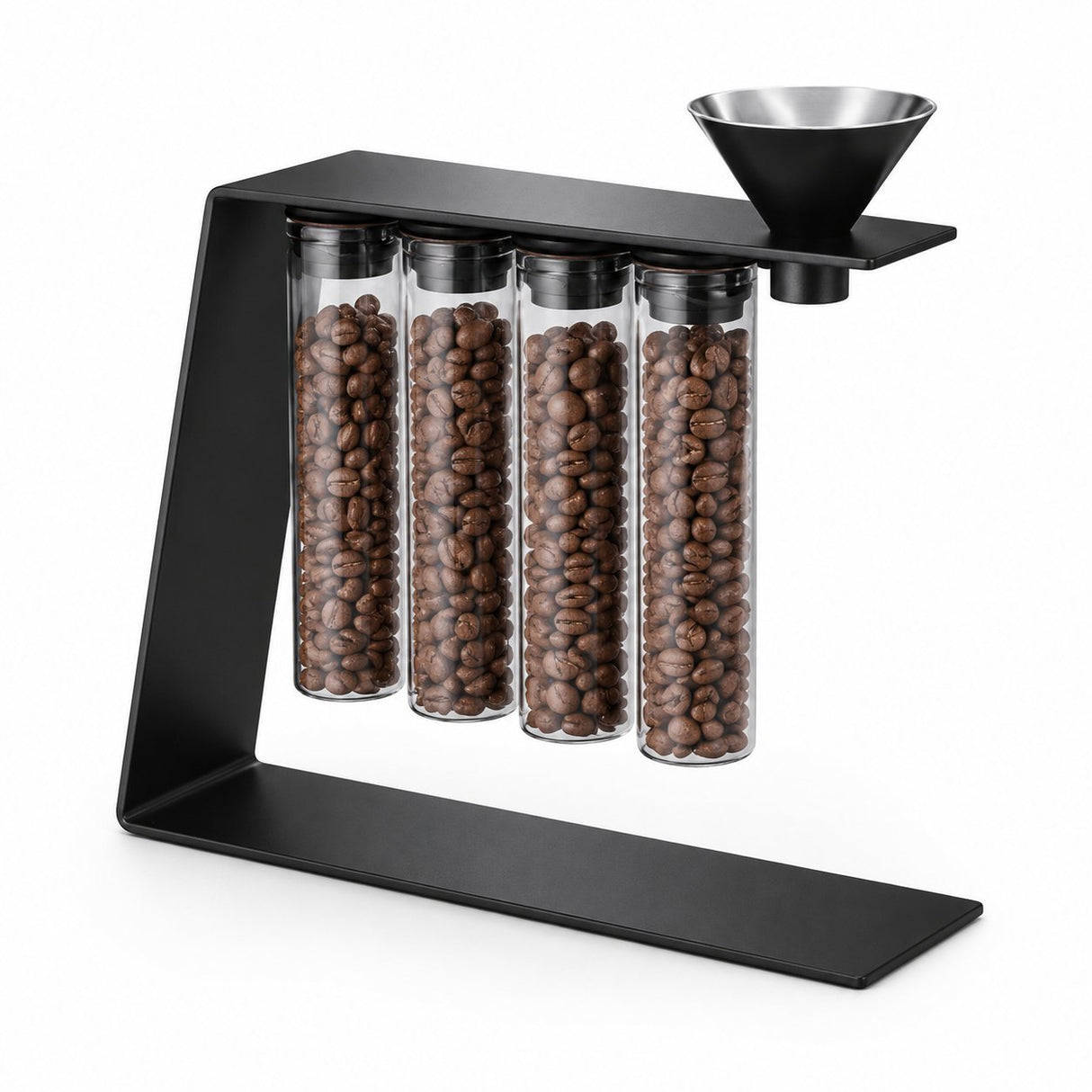 RVS koffieboonhouder zwart - My Green Deal