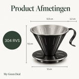RVS Koffiefilter zwart - My Green Deal