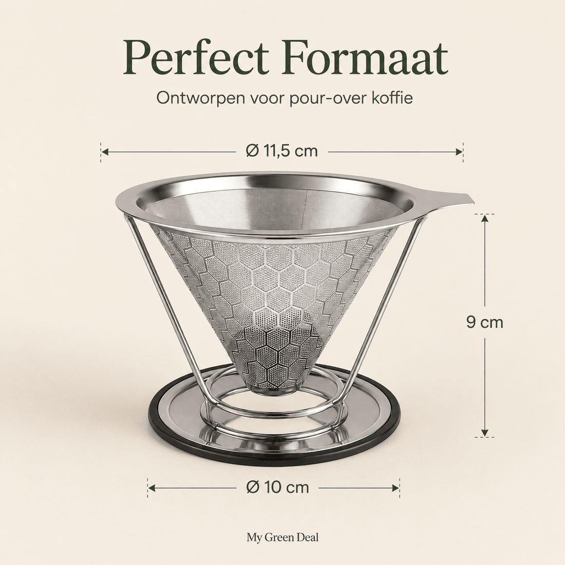RVS Koffiefilter Herbruikbaar - My Green Deal
