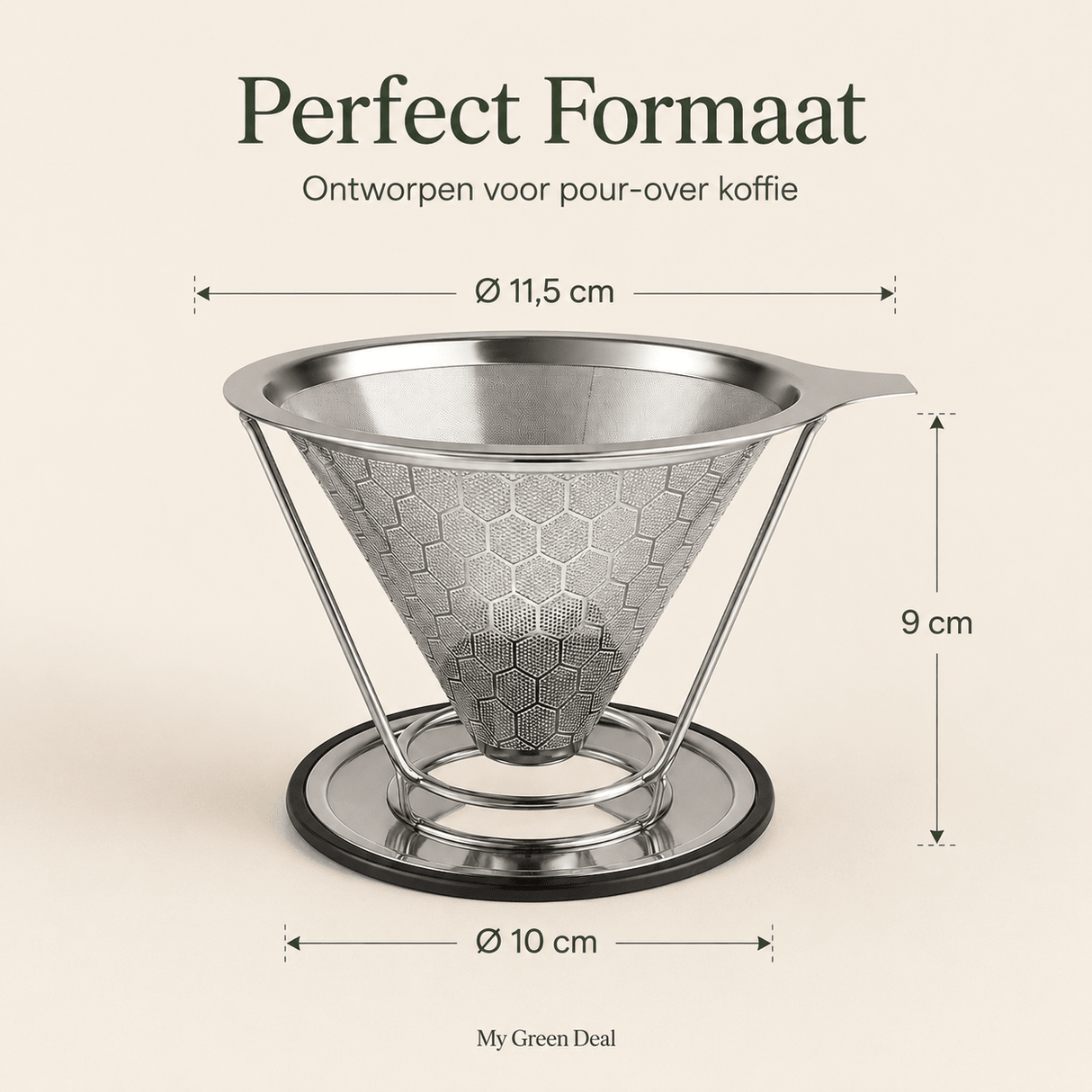 RVS Koffiefilter Herbruikbaar - My Green Deal