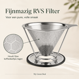 RVS Koffiefilter Herbruikbaar - My Green Deal