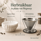 RVS Koffiefilter Herbruikbaar - My Green Deal