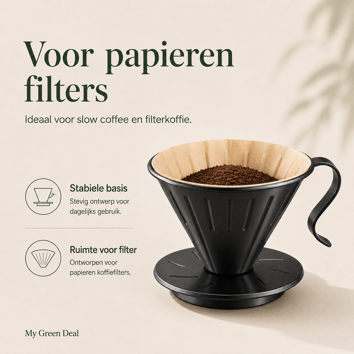 RVS koffiebundel XL - Zwart