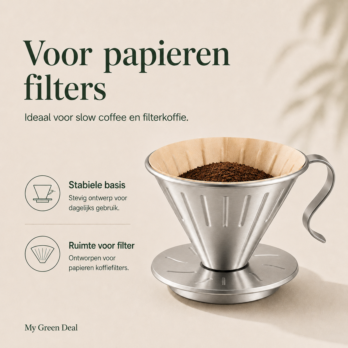 RVS koffiebundel XL - Zilver
