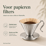 RVS koffiebundel XL - Zilver