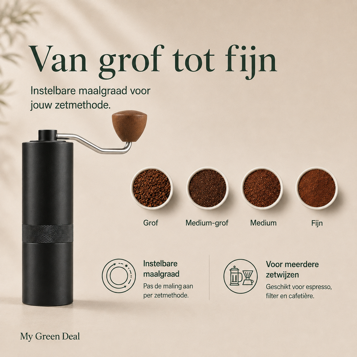 RVS koffiebundel XL - Zwart