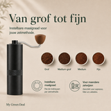 RVS koffiebundel XL - Zwart