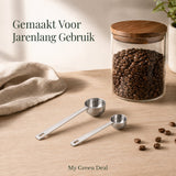 RVS Koffieschepjes Set – 2 stuks - My Green Deal