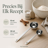 RVS Koffieschepjes Set – 2 stuks - My Green Deal
