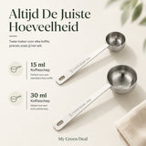RVS Koffieschepjes Set – 2 stuks - My Green Deal