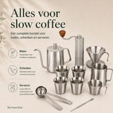 RVS koffiebundel XL - Zilver