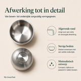 RVS kom dubbelwandig Ø15cm