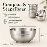 RVS Kommen Set – 10 stuks - My Green Deal