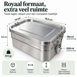 RVS lunchbox 760+1200ml - My Green Deal