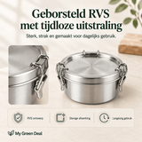 RVS Lunchbox rond 480ml - My Green Deal
