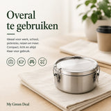 RVS Lunchbox rond 780ml - My Green Deal