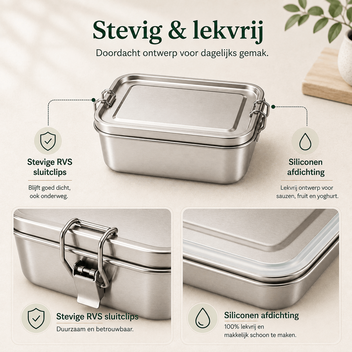 RVS Lunchbox 550ml - My Green Deal