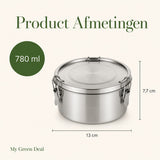 RVS Lunchbox rond 780ml - My Green Deal