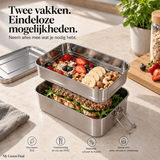 RVS lunchbox 760+1200ml - My Green Deal