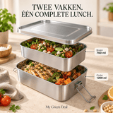 RVS lunchbox 760+1200ml - My Green Deal