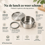 RVS Lunchbox rond 1800ml - My Green Deal