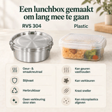 RVS Lunchbox rond 1800ml - My Green Deal