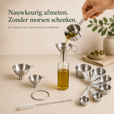 RVS Maatbeker & Trechter Set – 11-delig