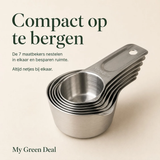 RVS Maatbeker & Trechter Set – 11-delig