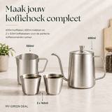 RVS Melkkan Zilver 350ml – Barista Pitcher - My Green Deal