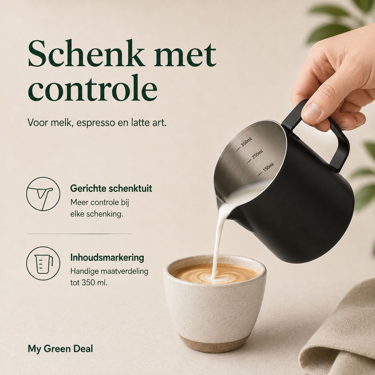 RVS koffiebundel XL - Zwart