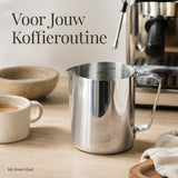 RVS Melkkan Zilver 600ml – Barista Pitcher - My Green Deal