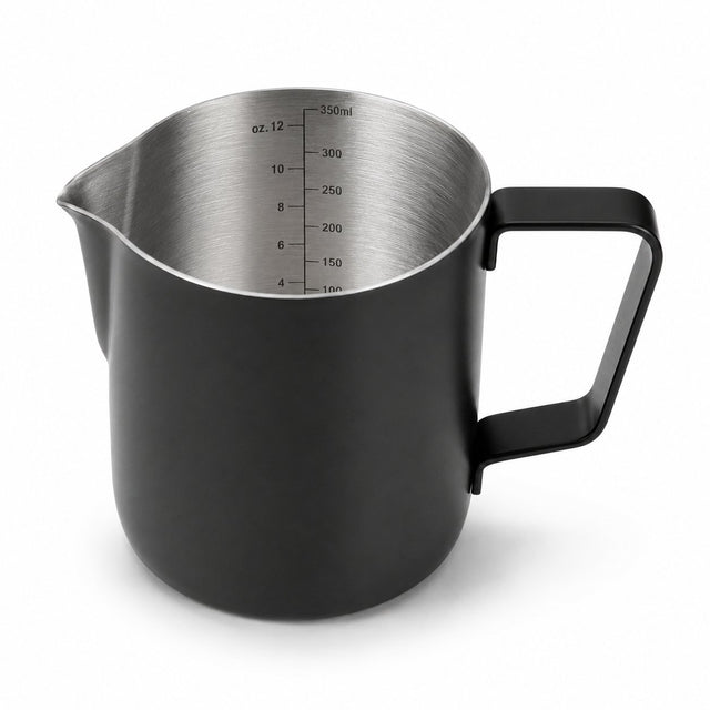 RVS Melkkan Zwart 350ml – Barista Pitcher - My Green Deal