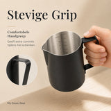 RVS Melkkan Zwart 350ml – Barista Pitcher - My Green Deal