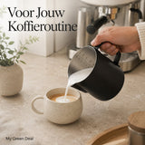 RVS Melkkan Zwart 600ml – Barista Pitcher - My Green Deal