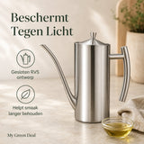 RVS olijfoliekan Zilver - My Green Deal