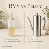 RVS olijfoliekan Zilver - My Green Deal