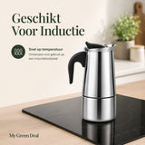 RVS Percolator 6 kops – Moka Pot - My Green Deal