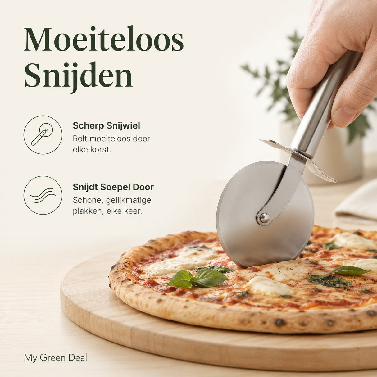 RVS Pizzasnijder - My Green Deal