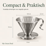 RVS Koffiefilter zilver - My Green Deal