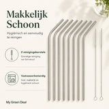 RVS Rietjes Set (8 - delig) - My Green Deal