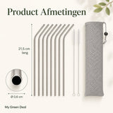 RVS Rietjes Set (8 - delig) - My Green Deal