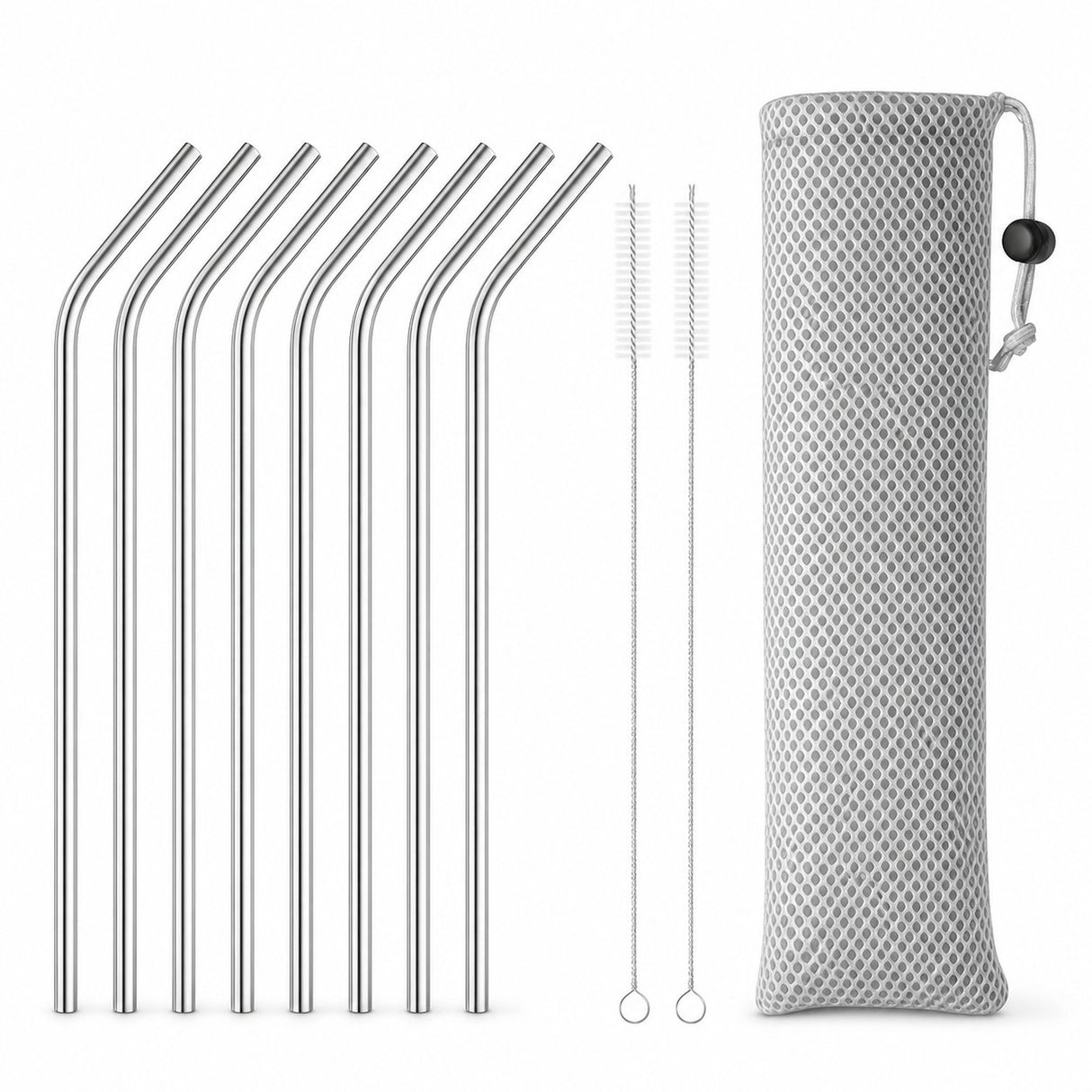 RVS Rietjes Set (8 - delig) - My Green Deal