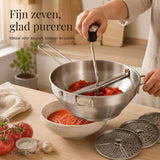 RVS Passeerzeef met 3 Schijven - My Green Deal