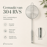 RVS Skimmer Lepel 18 cm - My Green Deal