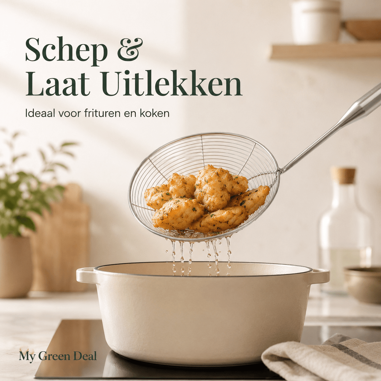 RVS Schuimspaan 16 cm - My Green Deal