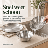 RVS serviesset enkelwandig - My Green Deal